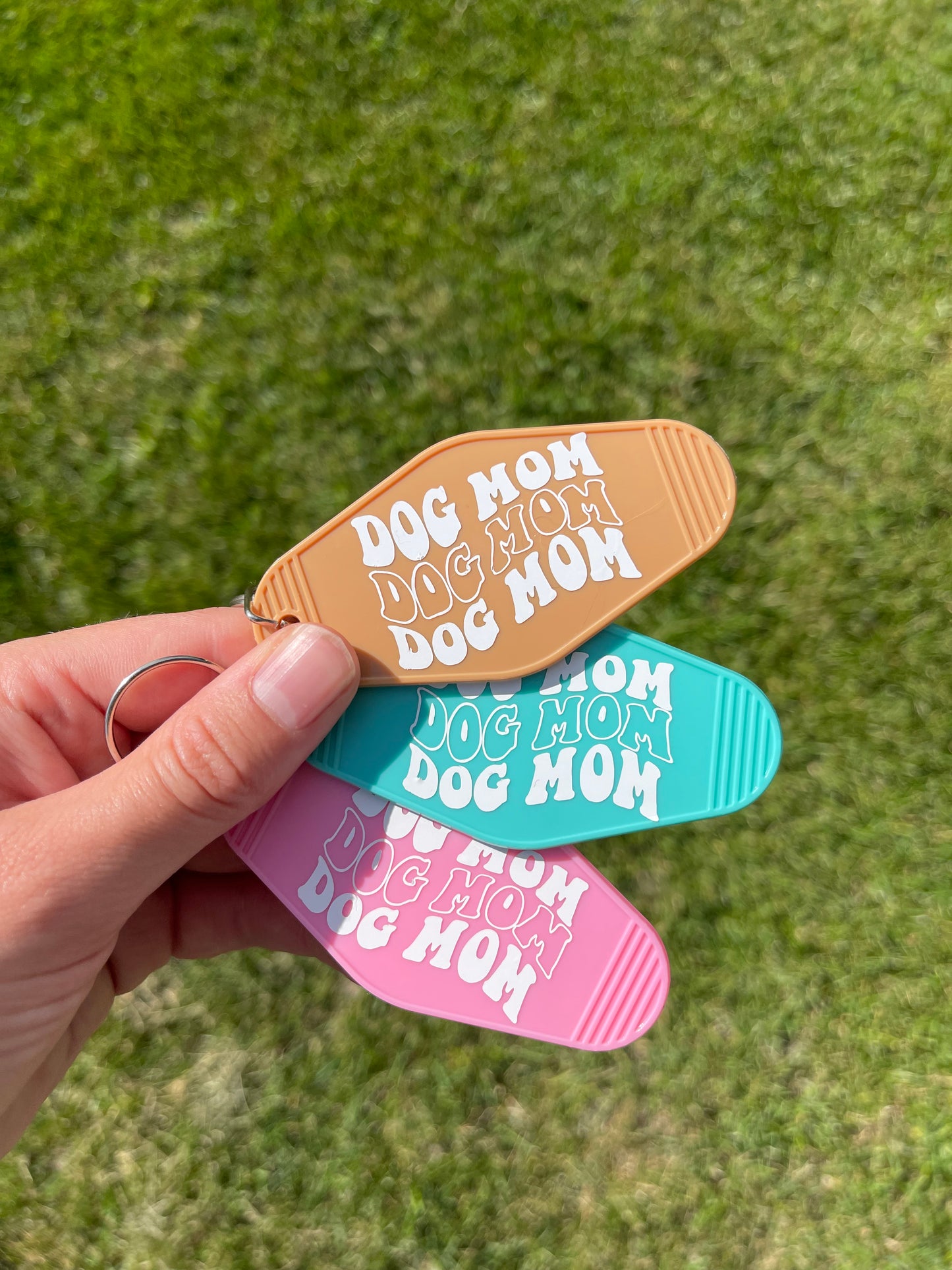 Dog Mom Custom Hotel Keychain