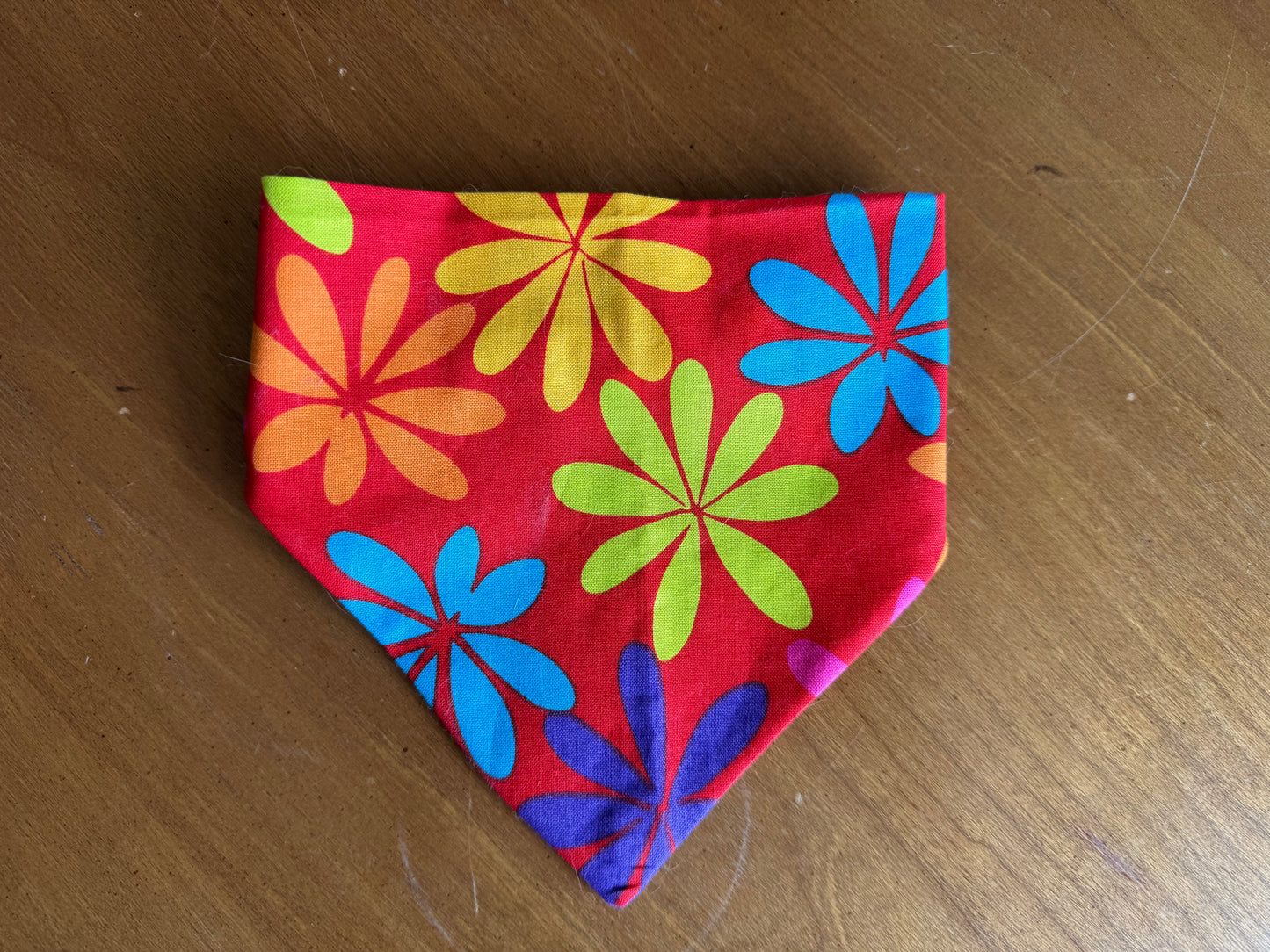 Flower Dog Bandana - XS Scrunchie