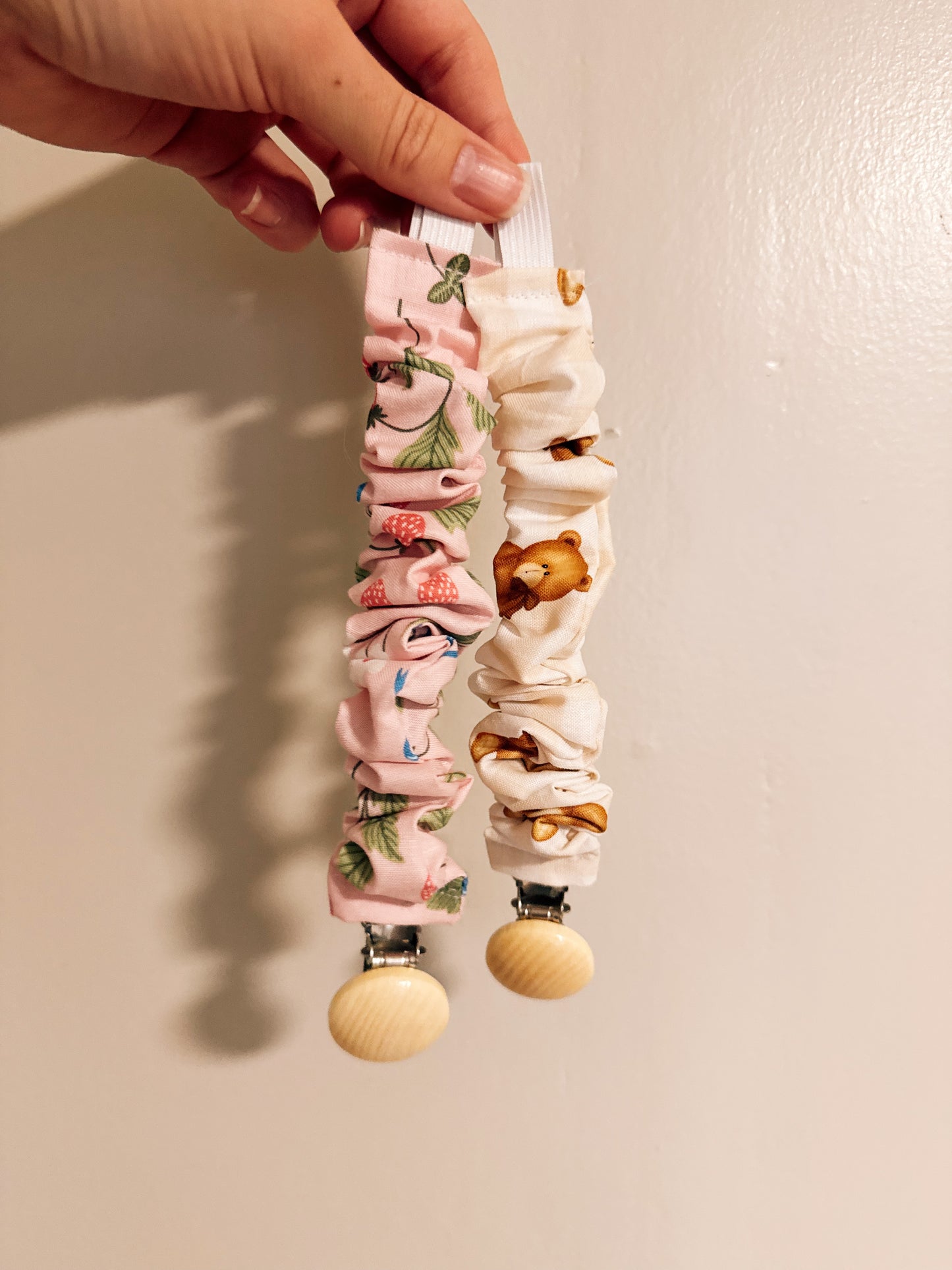 Scrunchie Pacifier Clip