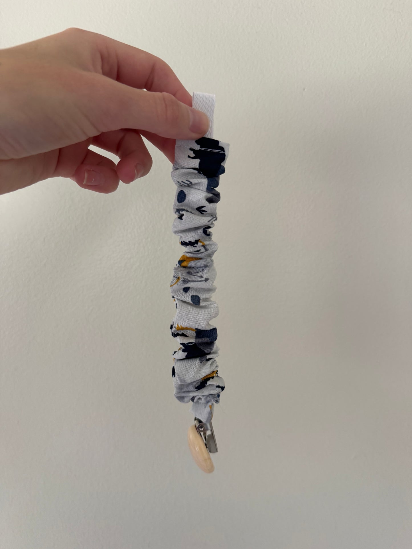 Scrunchie Pacifier Clip
