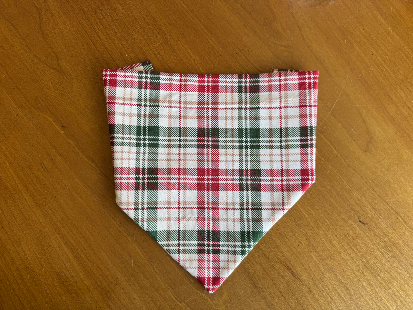 Jolly Berry Plaid Dog Bandana