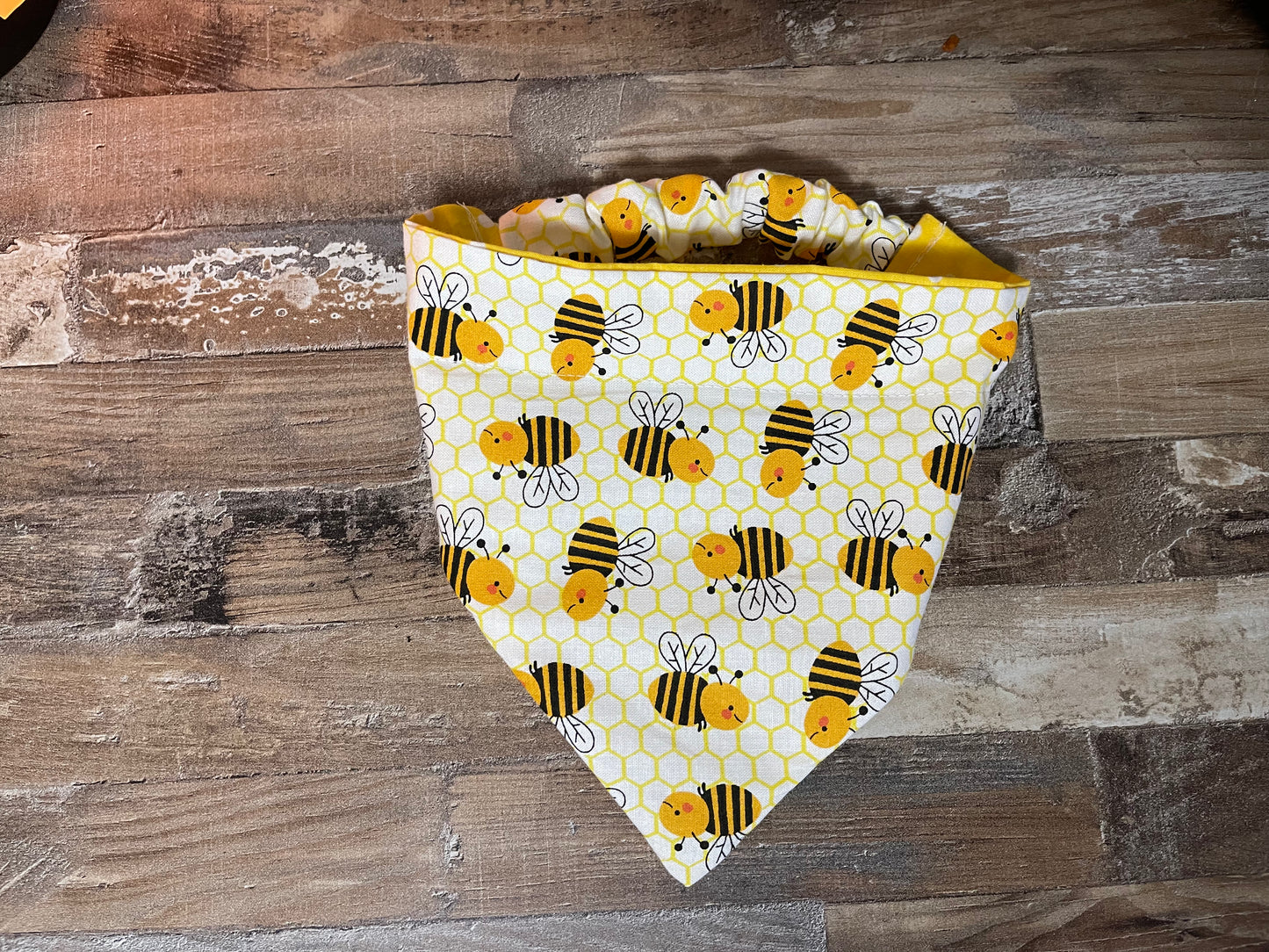 Bee Happy Reversible Dog Bandana