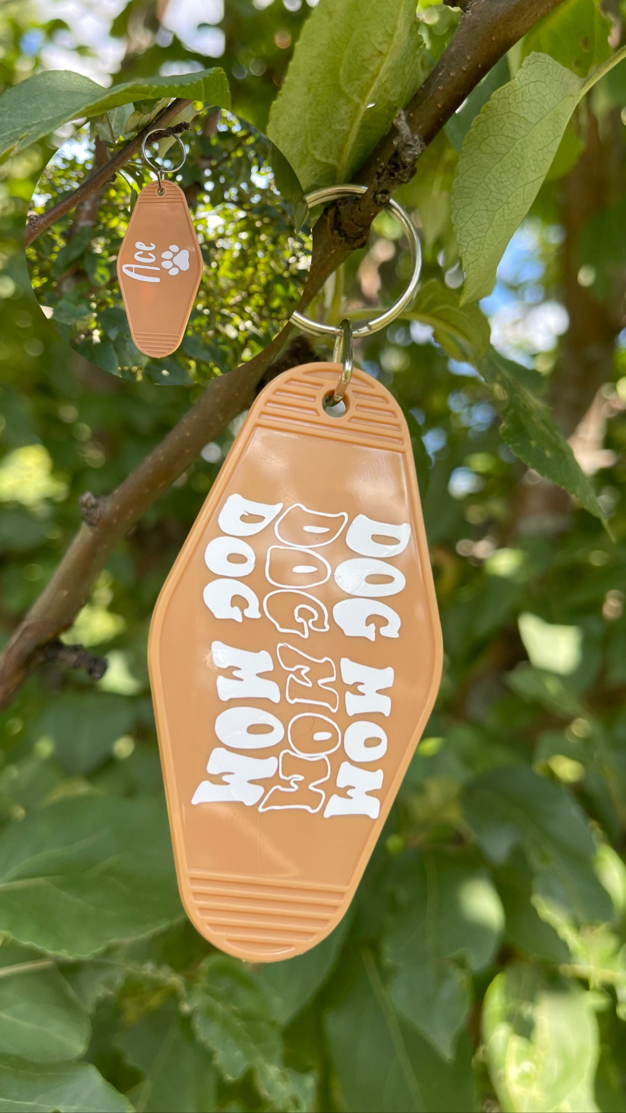 Dog Mom Custom Hotel Keychain