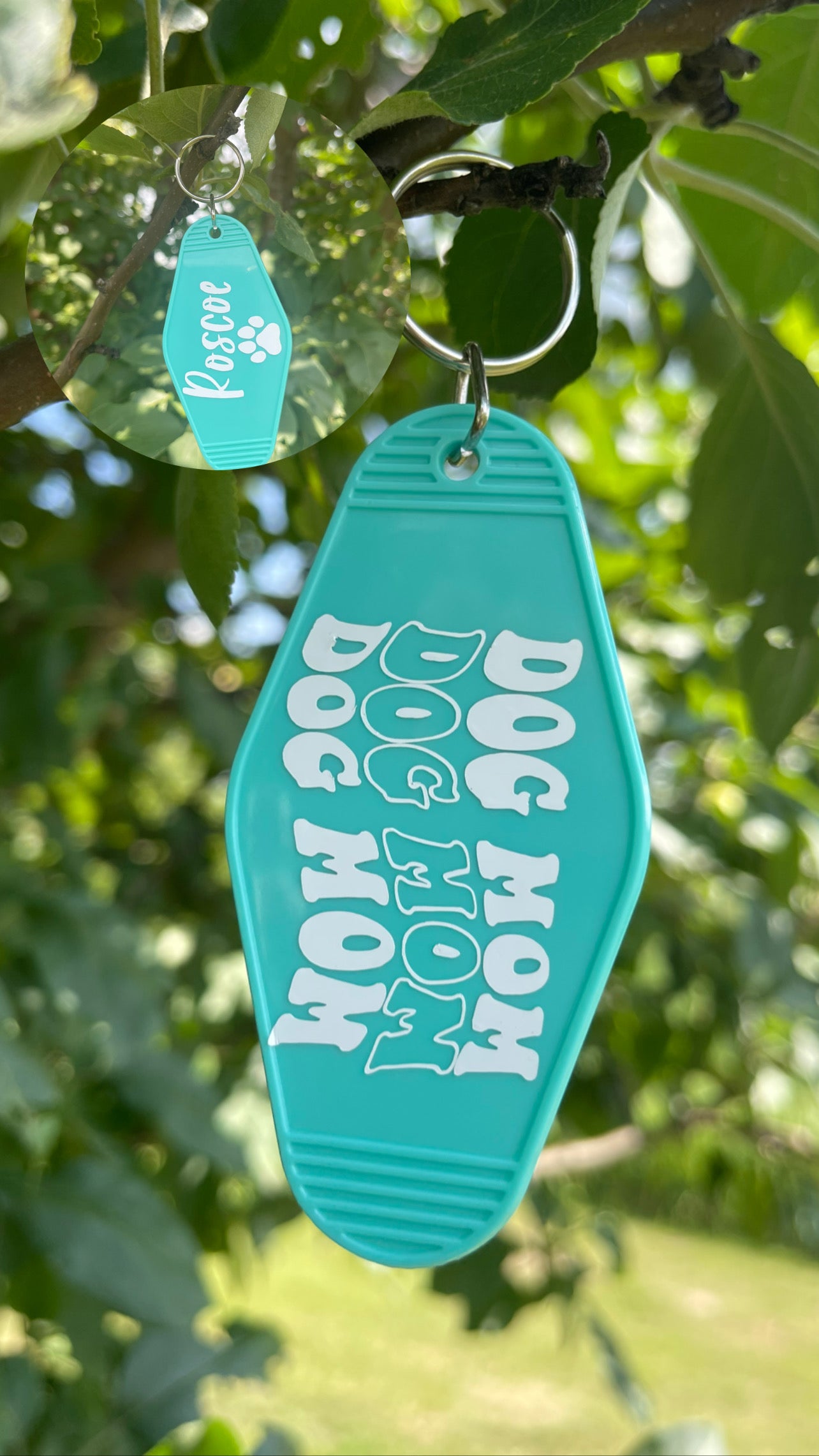 Dog Mom Custom Hotel Keychain