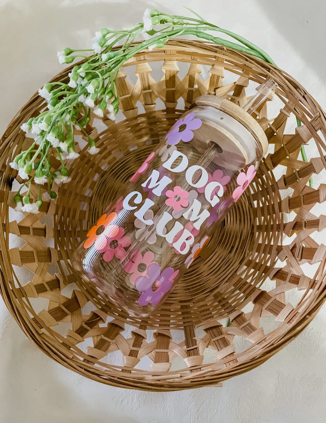 Dog Mom Club Glass Cups