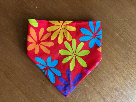 Flower Dog Bandana - XS Scrunchie