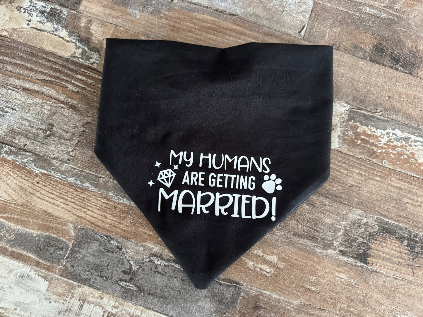 My Humans Are Getting Married Dog Bandana