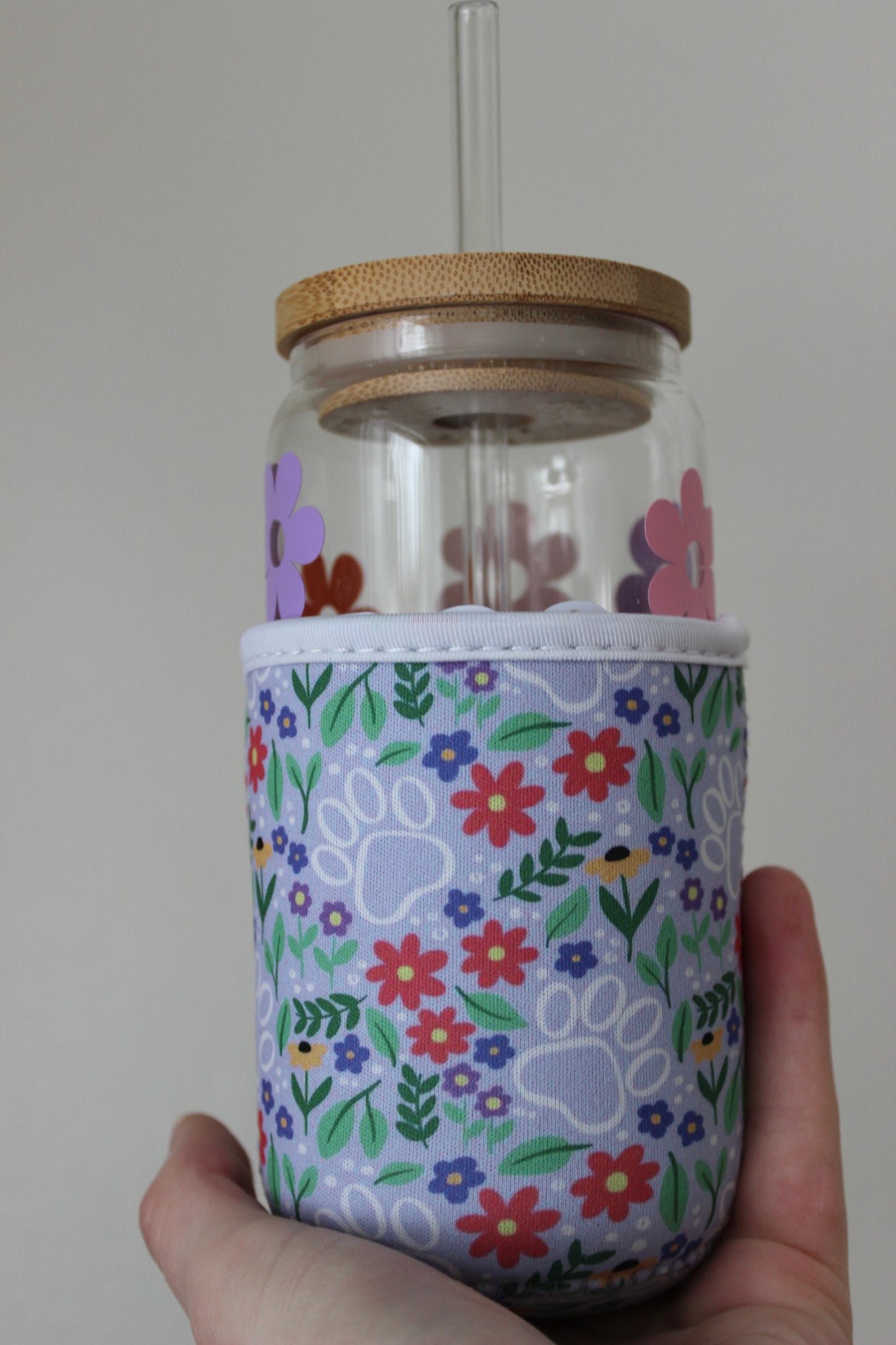 Paws + Florals Coffee Sleeve