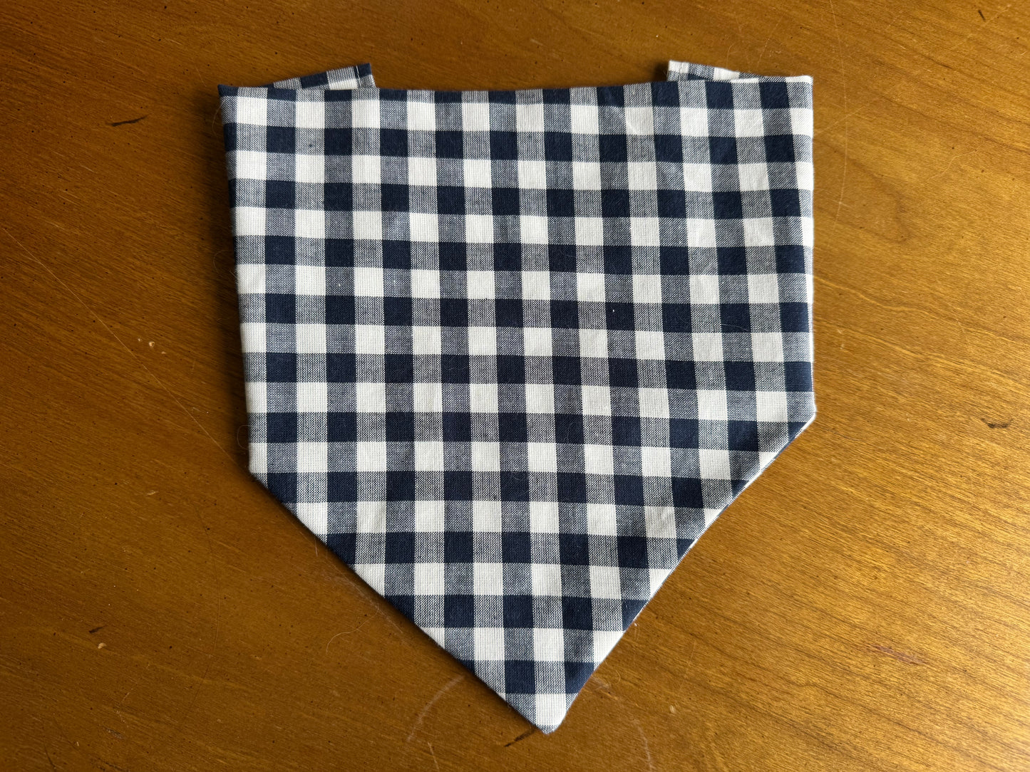Midnight Americana Gingham Dog Bandana
