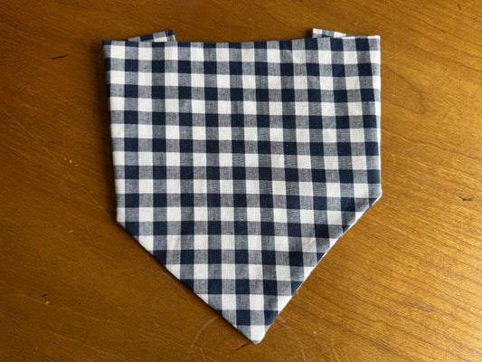 Midnight Americana Gingham Dog Bandana