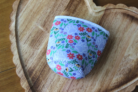 Paws + Florals Coffee Sleeve