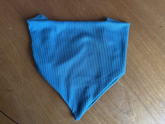 Dusty Sky Ribbed Dog Bandana