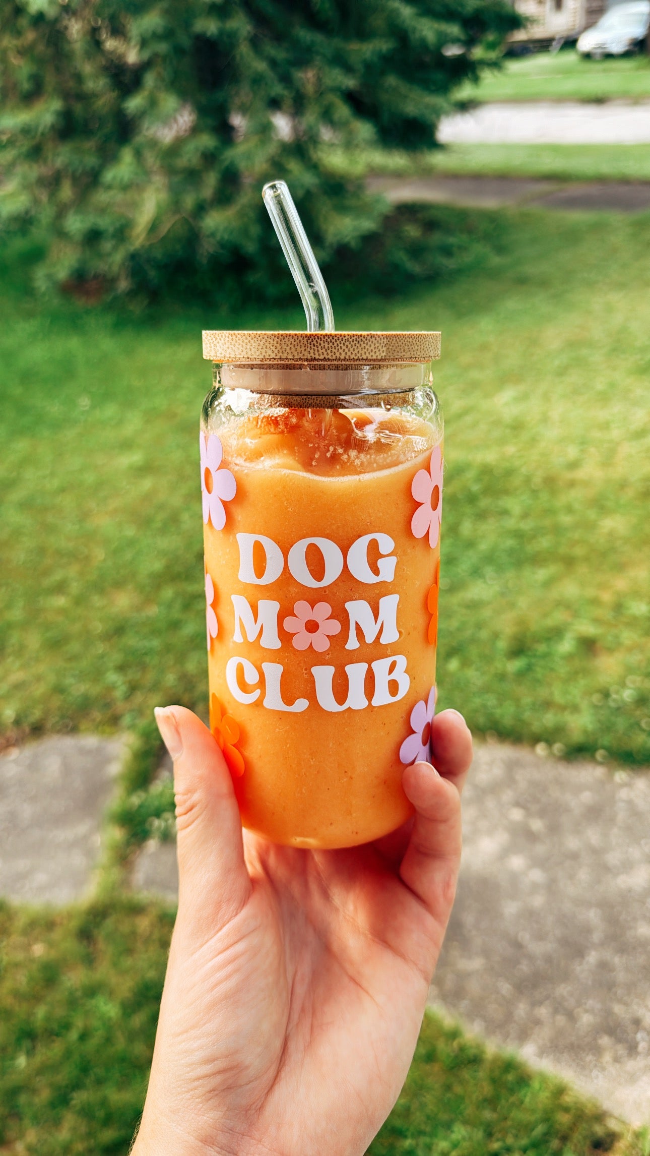 Dog Mom Club Glass Cups