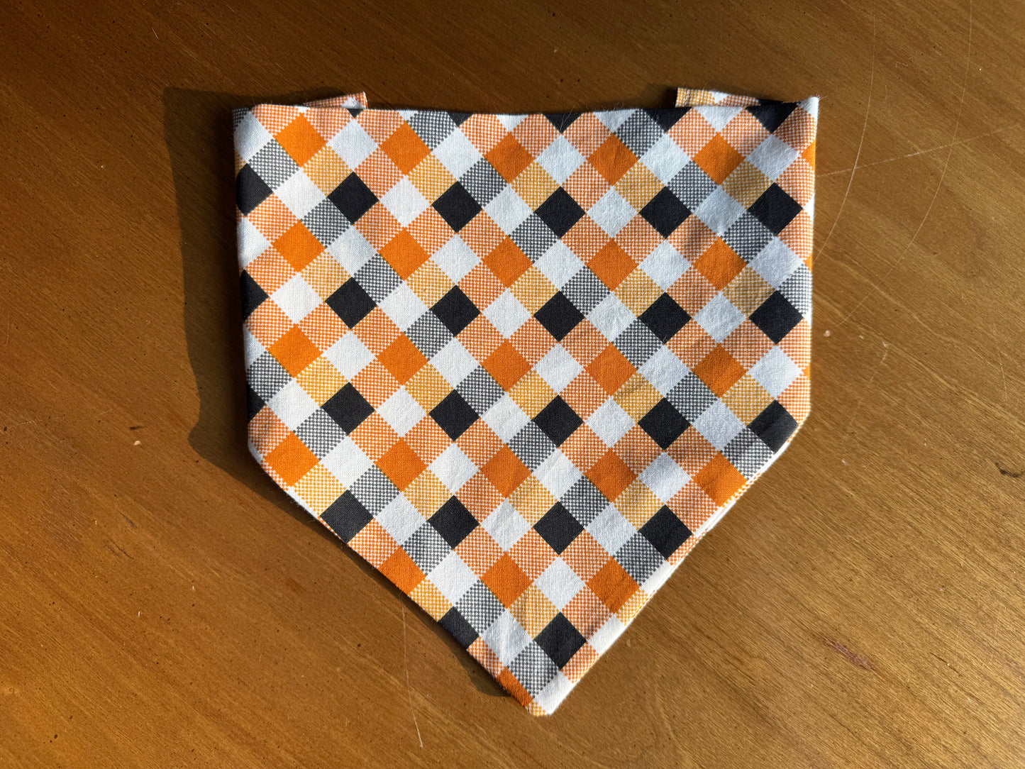 Spooky Plaid Dog Bandana