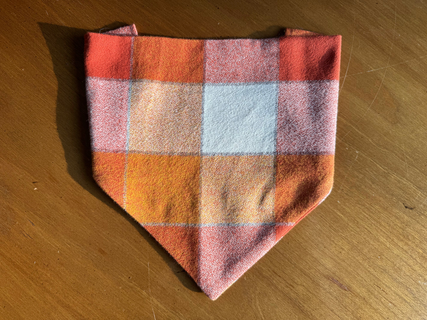 Candy Corn Flannel Dog Bandana