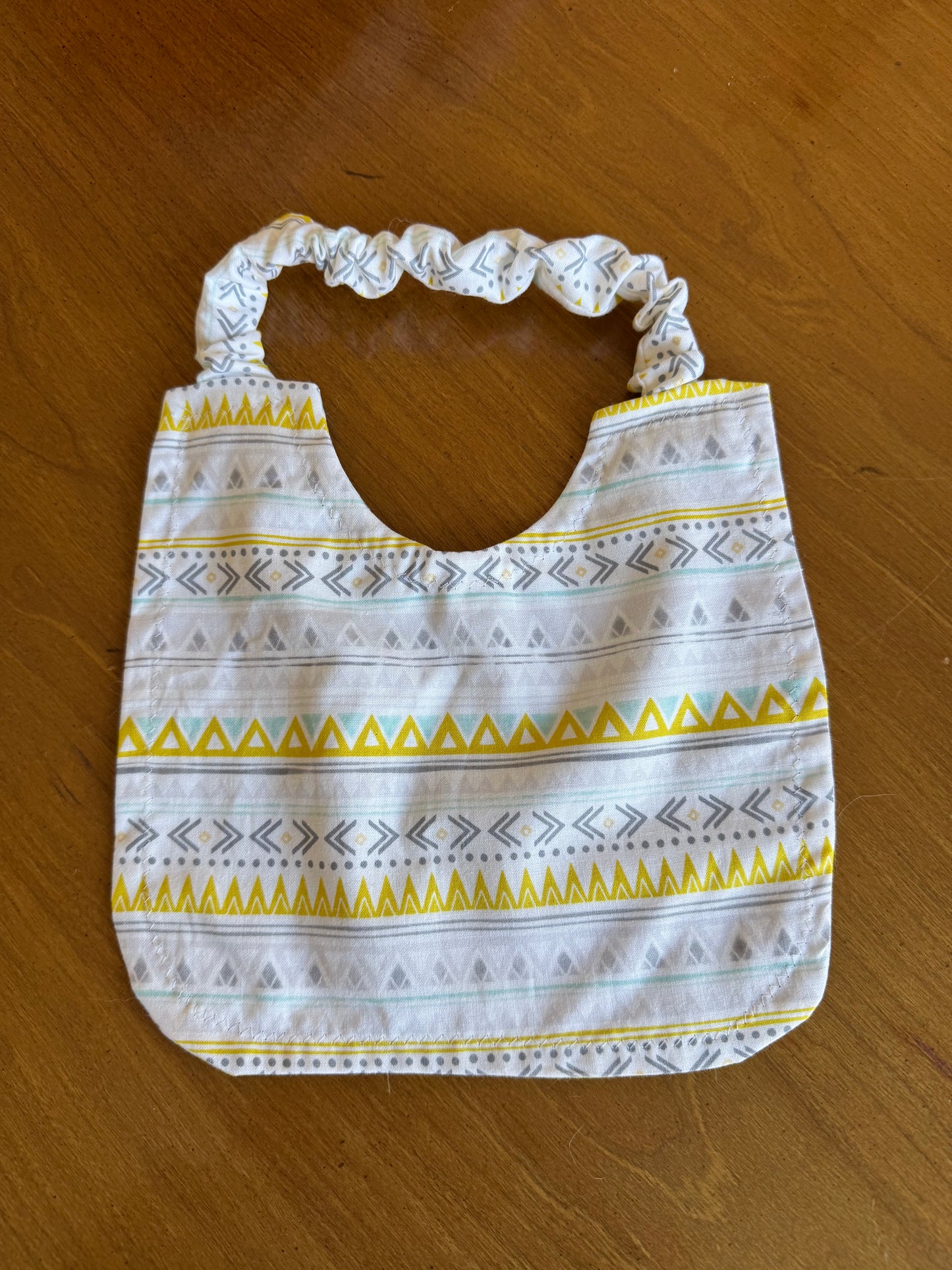 Aztec Scrunchie Baby Bib