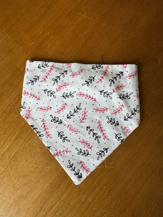 Red/Black Scrunchie Dog Bandana