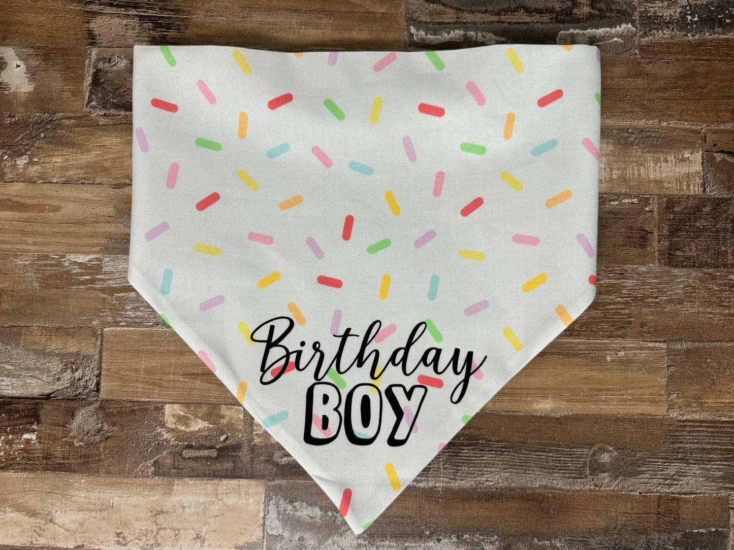 Birthday Boy Sprinkles Dog Bandana