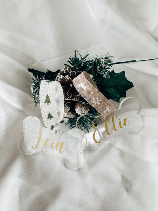 Personalized Dog Bone Ornaments