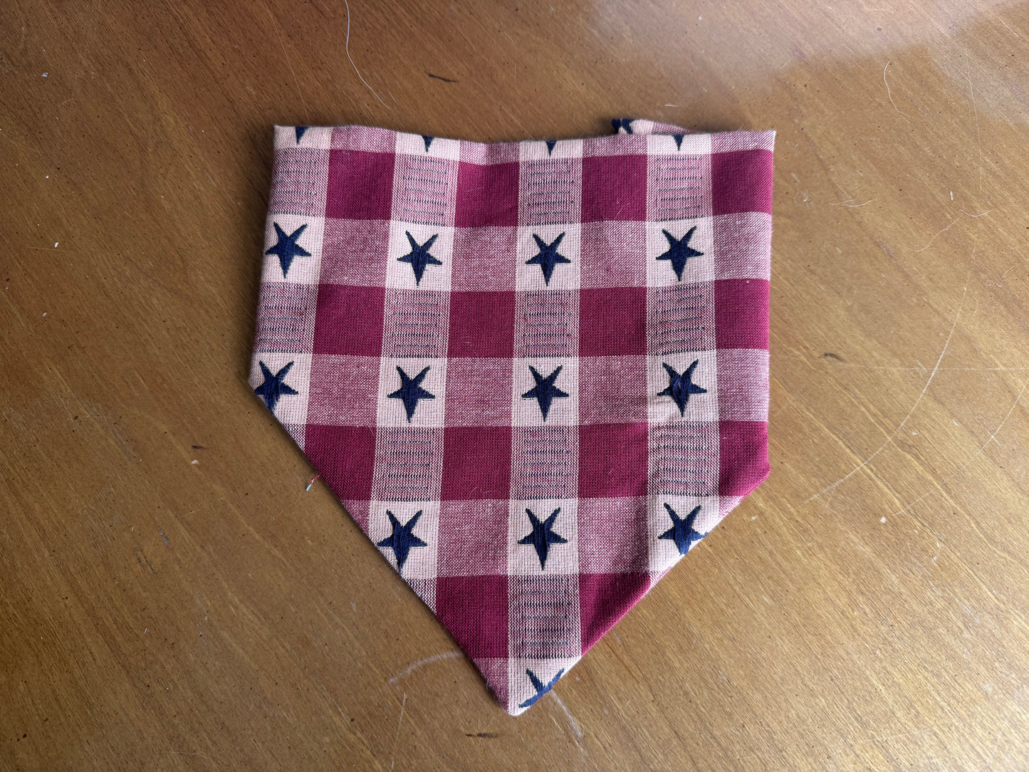 Freedom Plaid Dog Bandana