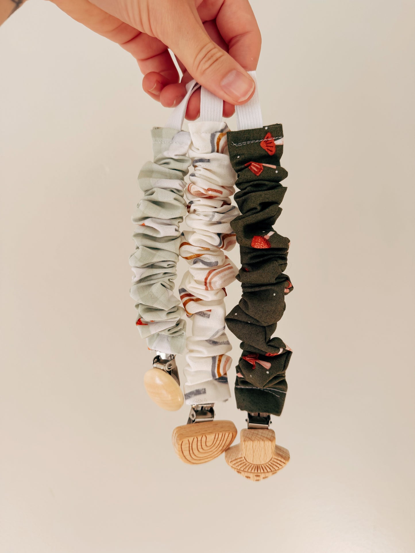 Scrunchie Pacifier Clip