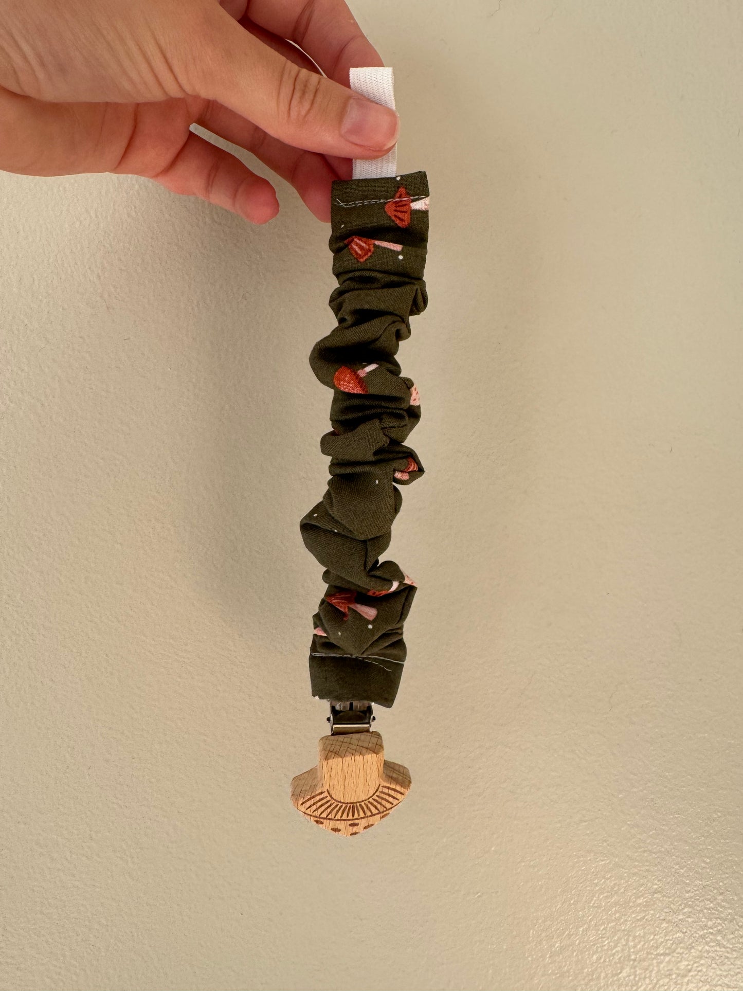 Scrunchie Pacifier Clip