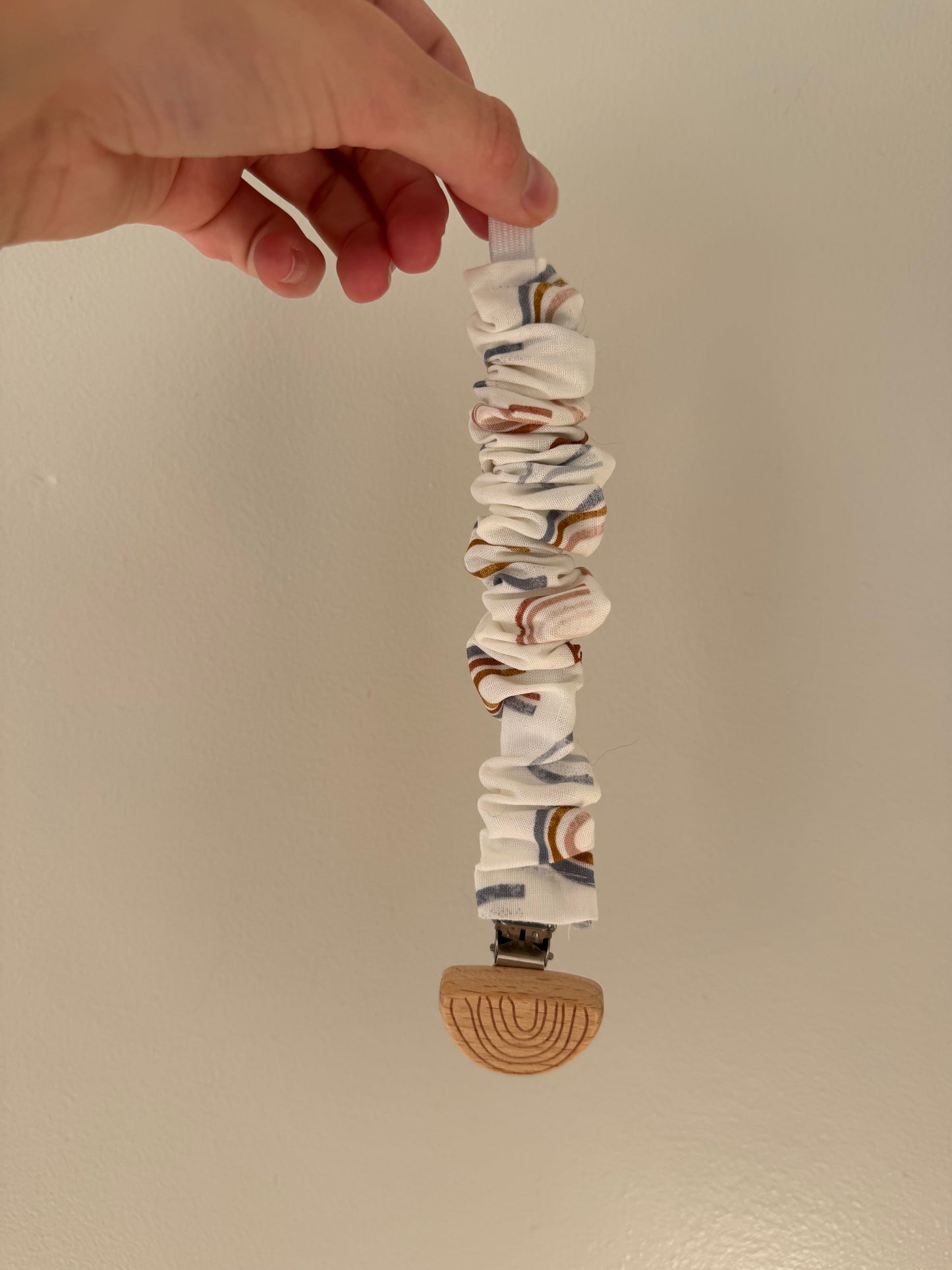 Scrunchie Pacifier Clip