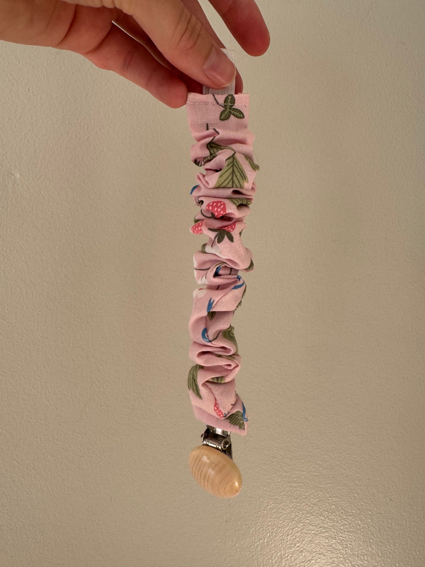 Scrunchie Pacifier Clip