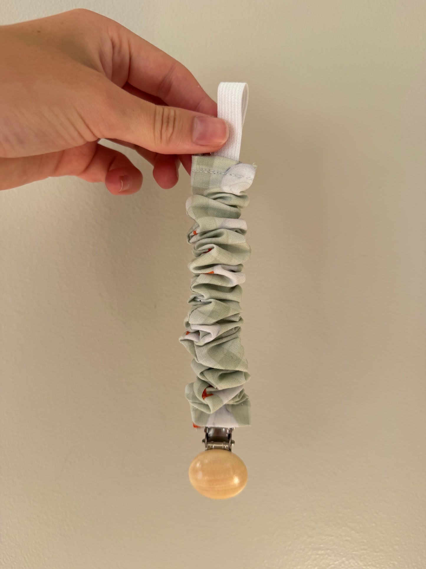 Scrunchie Pacifier Clip
