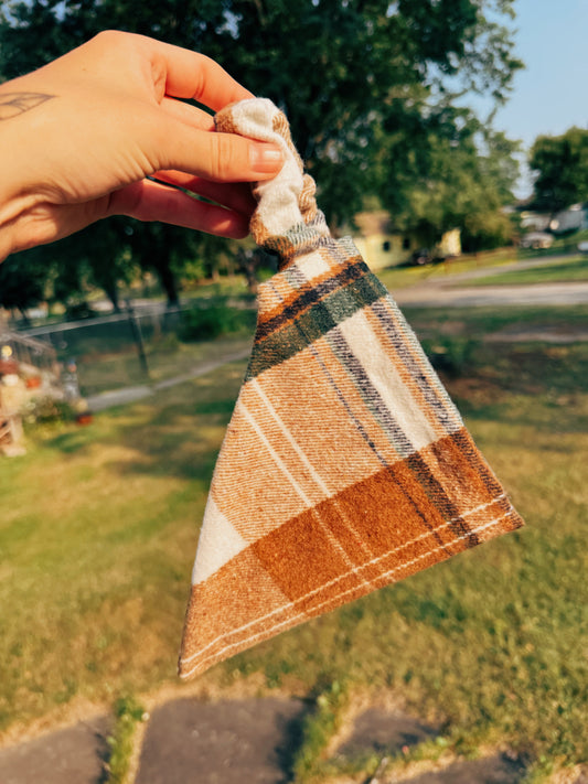 Woodland Plaid Dog Bandana