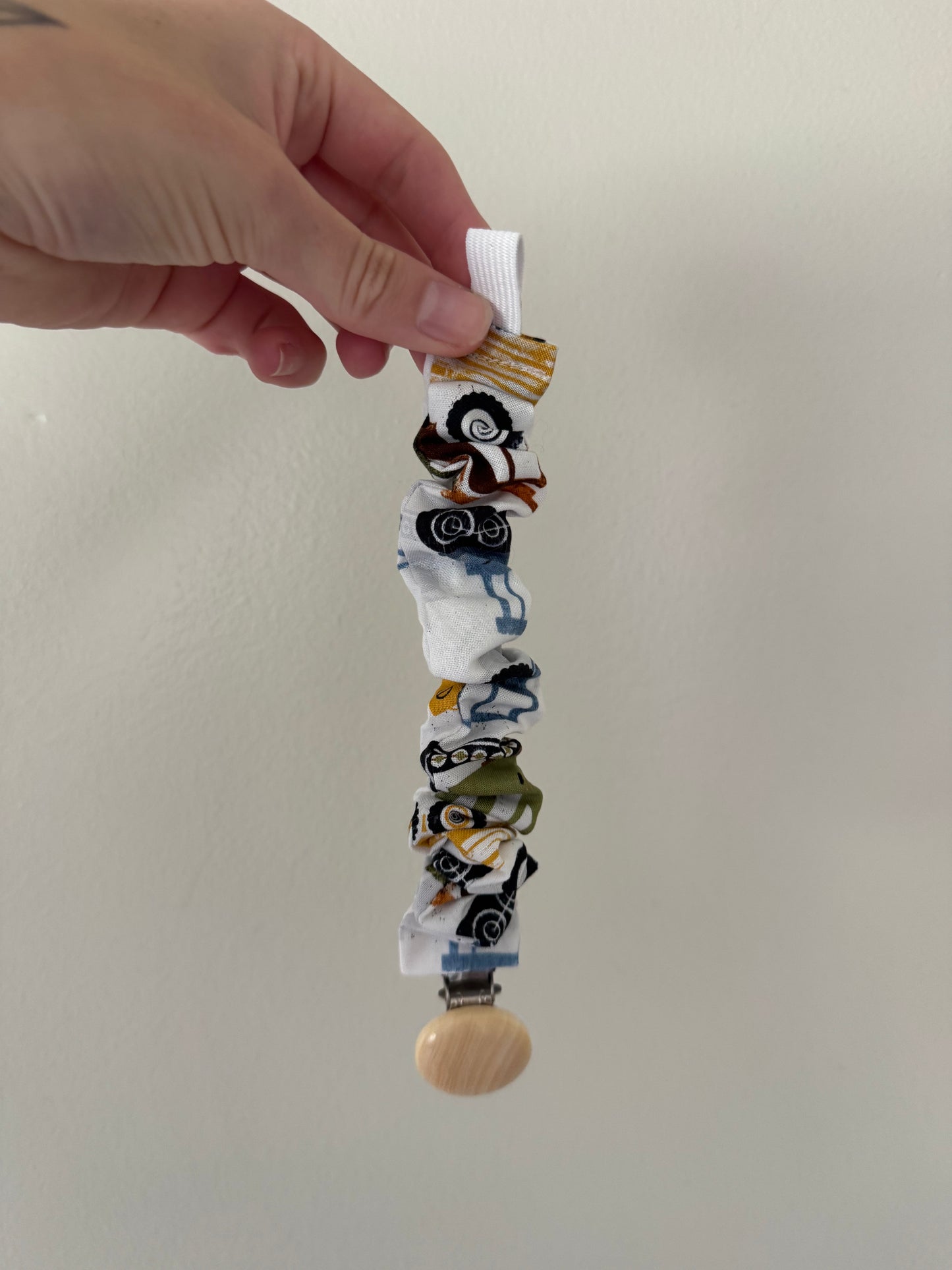 Scrunchie Pacifier Clip