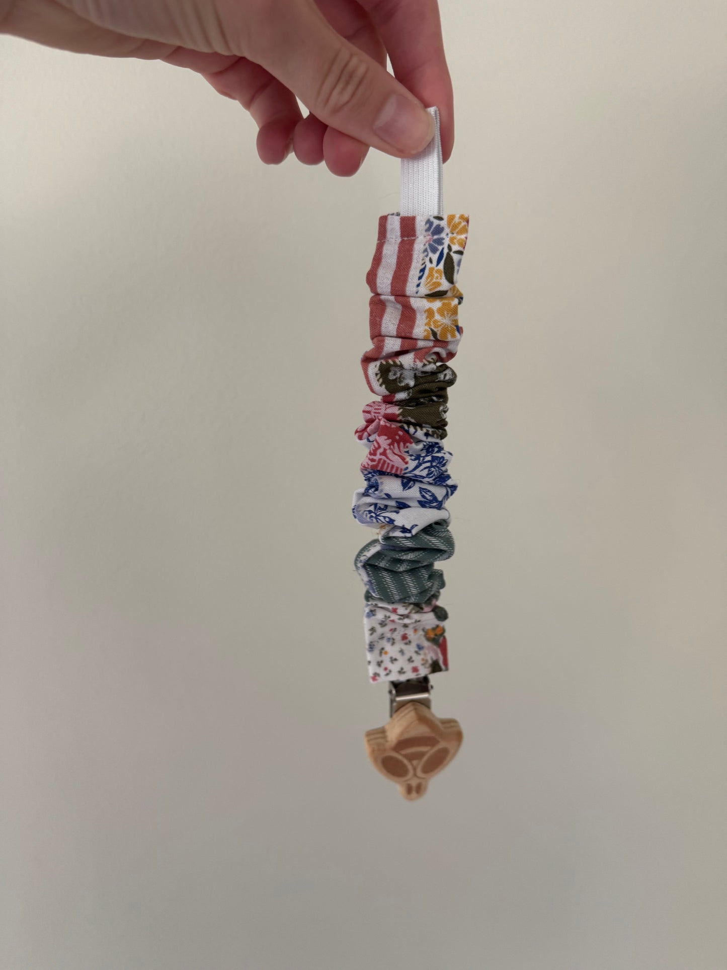 Scrunchie Pacifier Clip