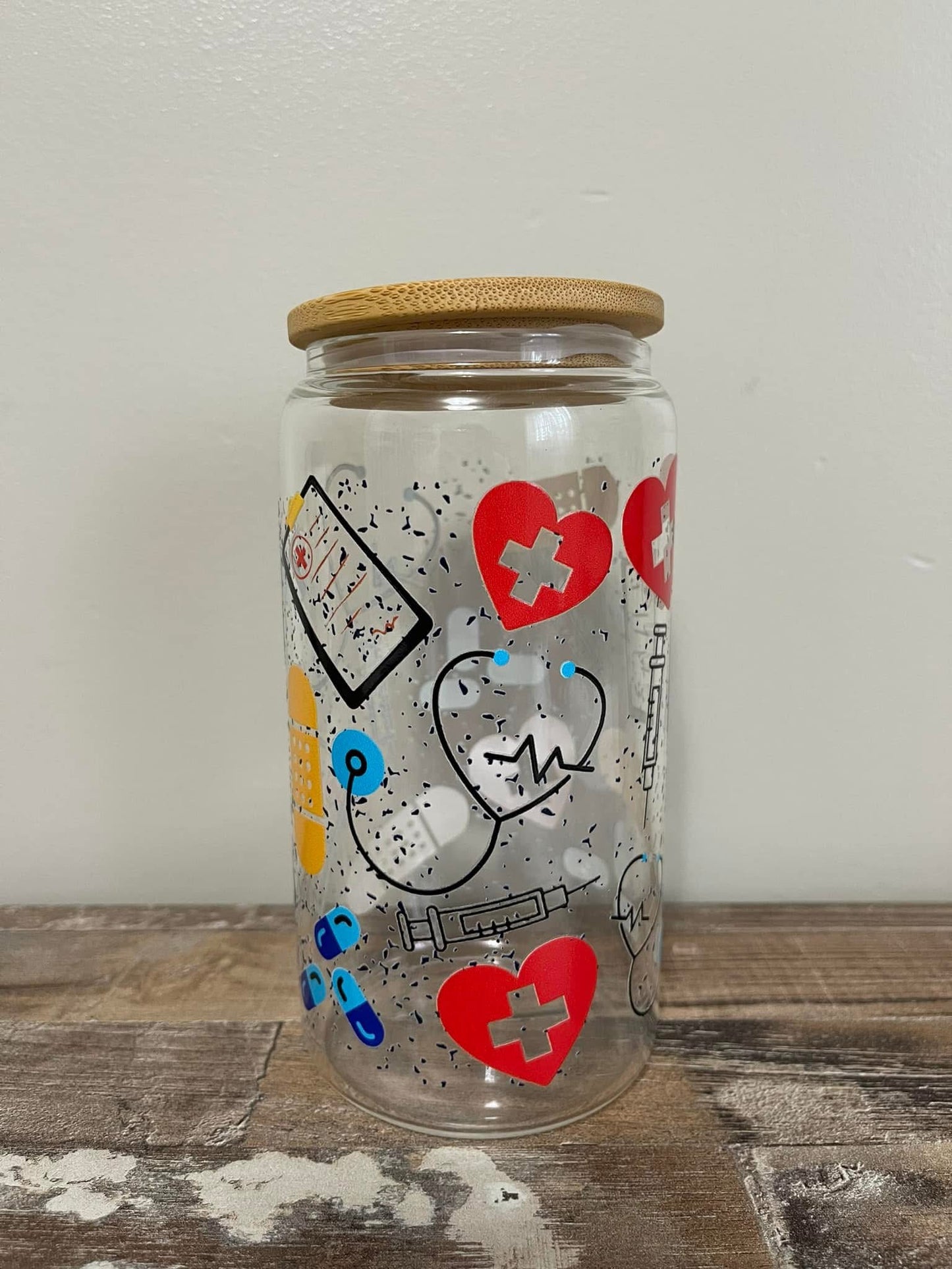 Nurse Glass Cup
