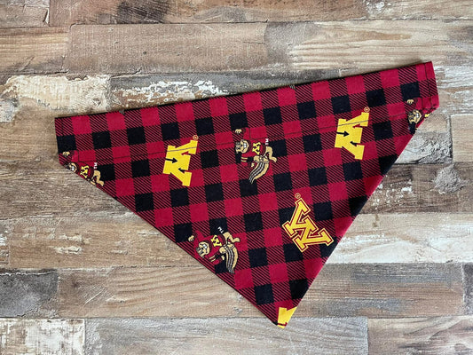 Minnesota Golden Gopher Scrunchie Dog Bandana