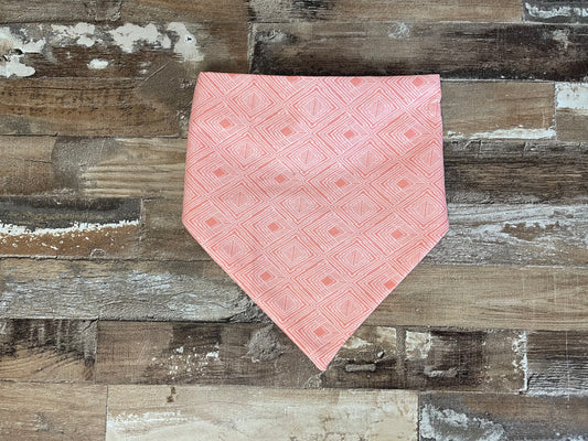 Pink Triangle Scrunchie Dog Bandana