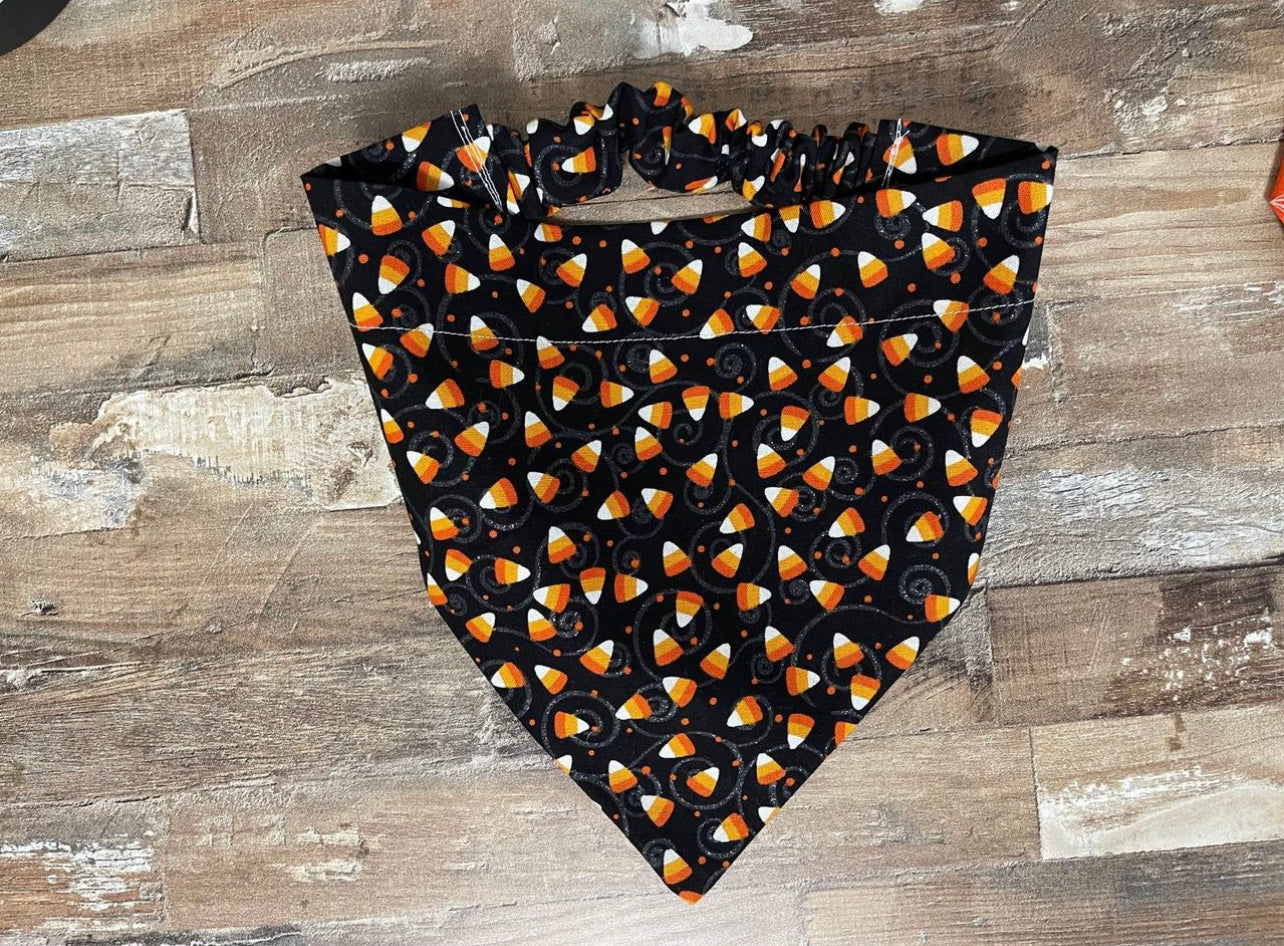 Glitter Candy Corn Dog Bandana