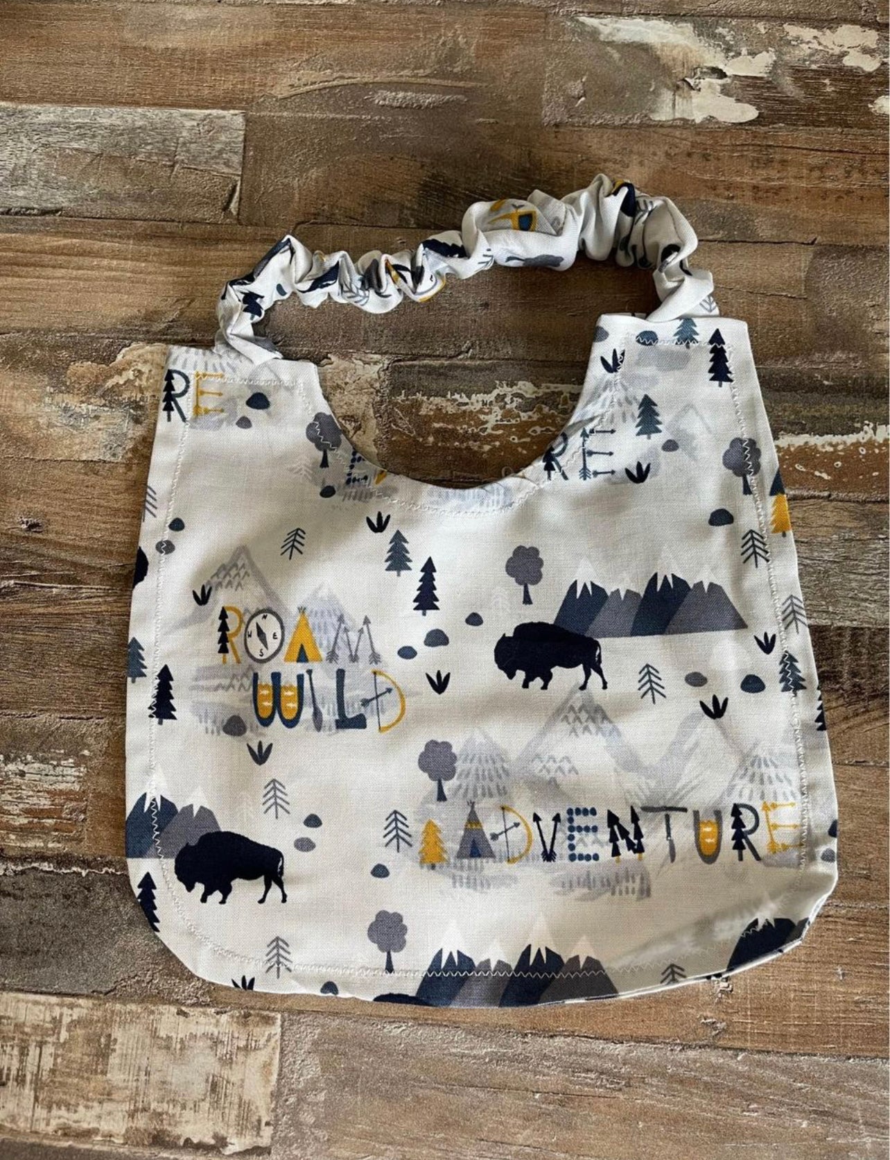 Adventure Scrunchie Baby Bib