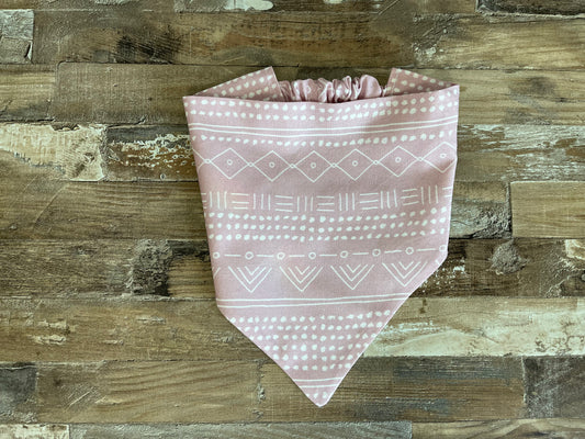 Boho Pink Dog Bandana