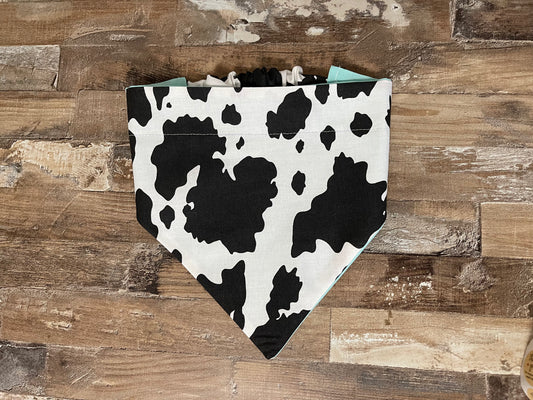 Cow Reversible Dog Bandana