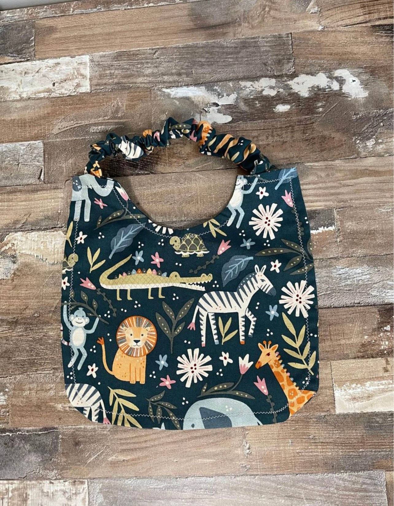 Animal Kingdom Scrunchie Baby Bib