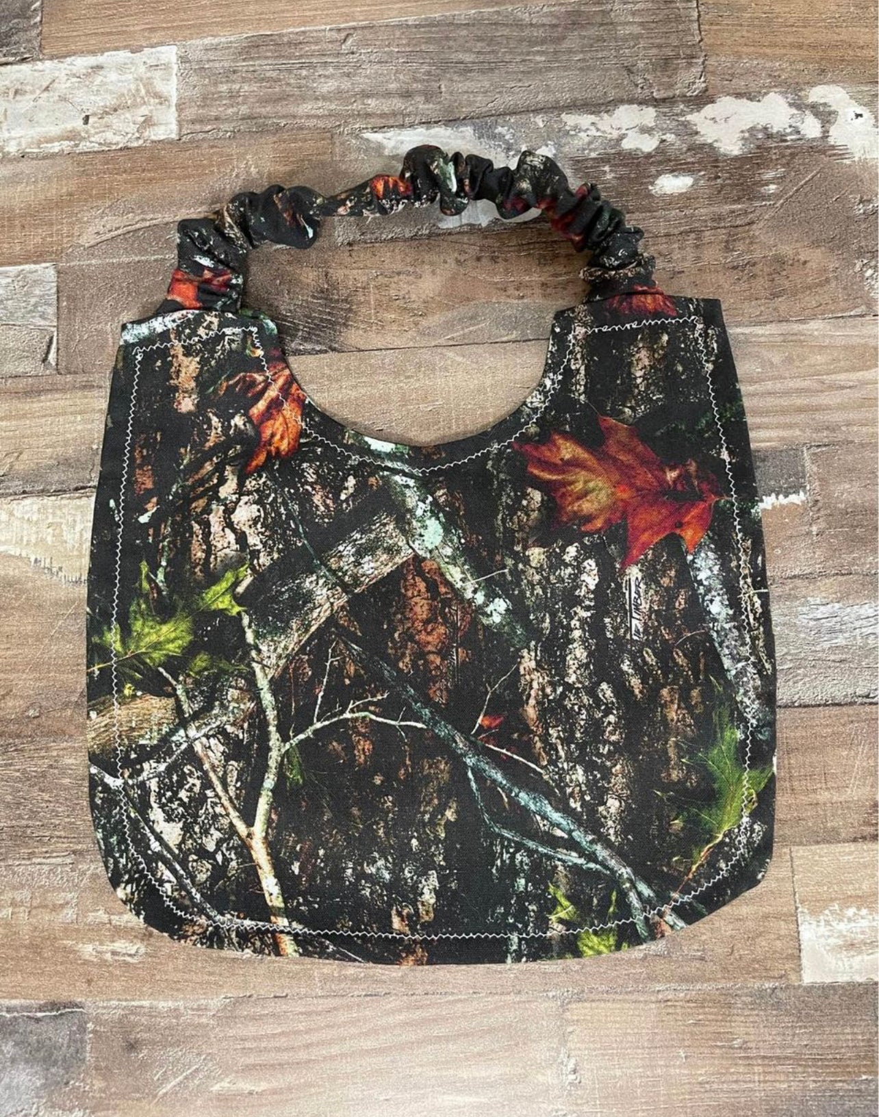 Camo Scrunchie Baby Bib