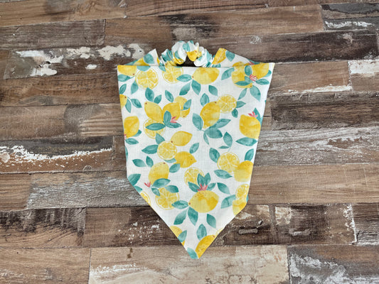 Lemon Squeezy Dog Bandana
