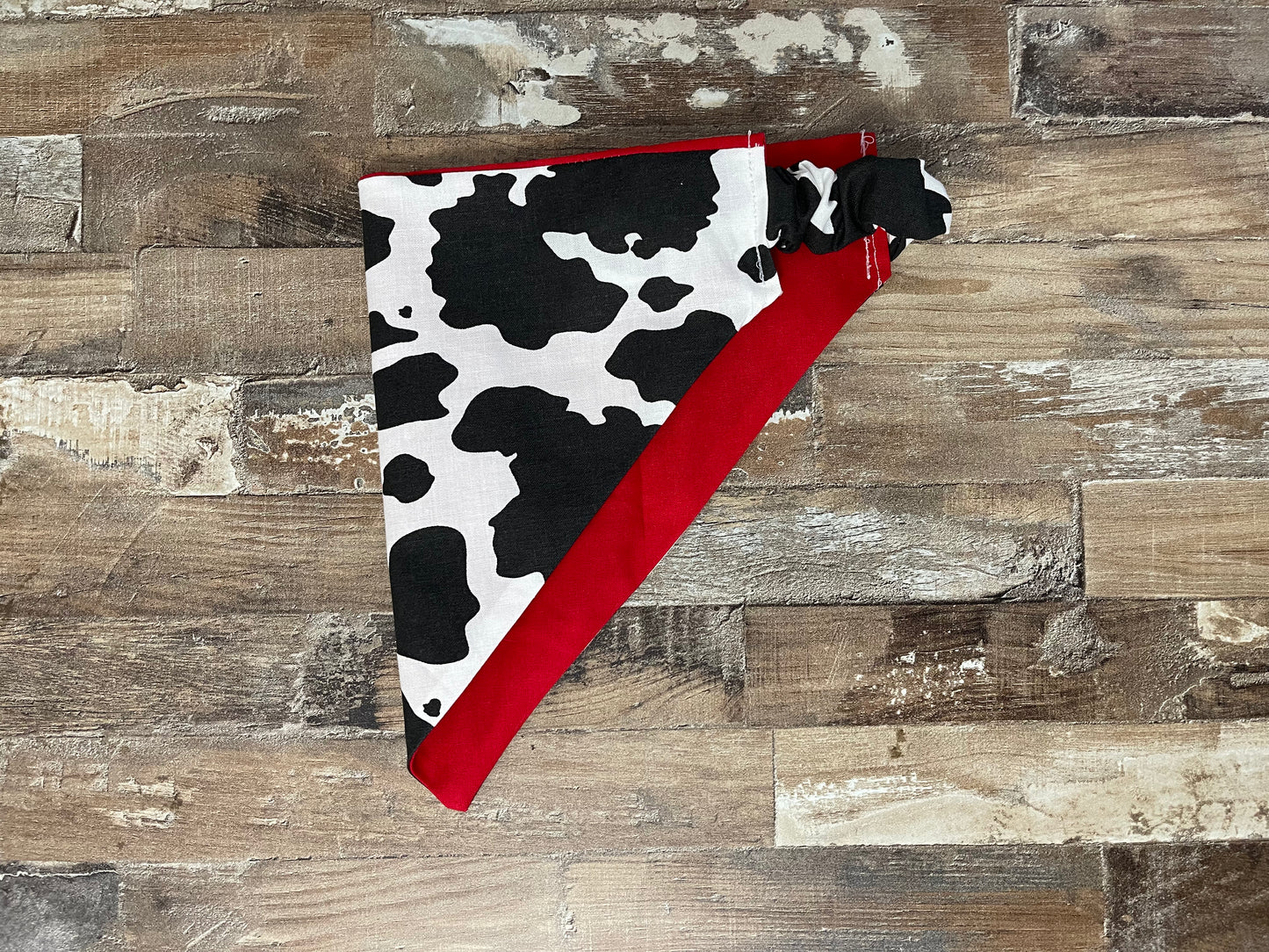 Cow Reversible Dog Bandana