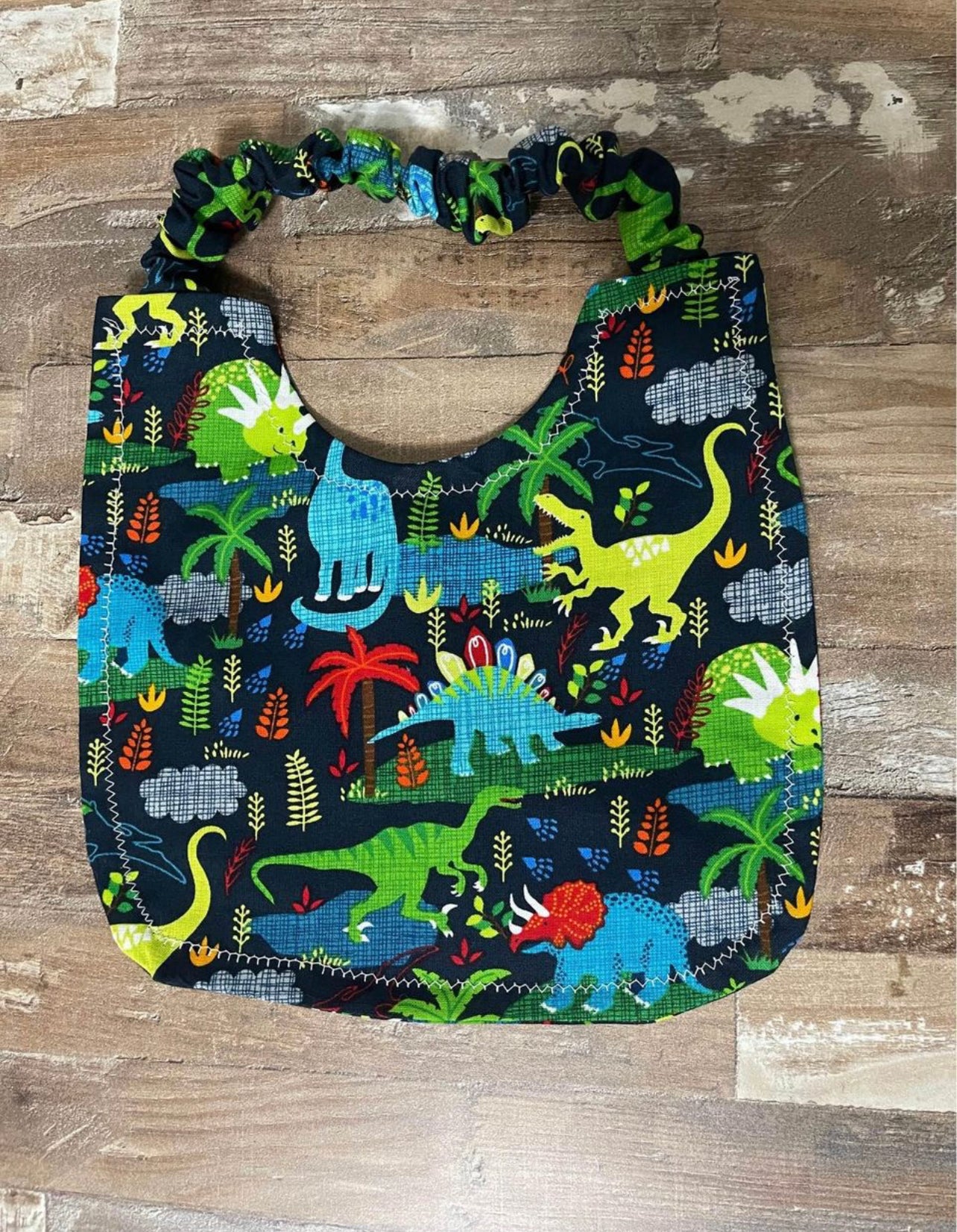 Dinosaur Scrunchie Baby Bib